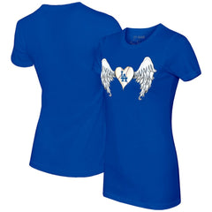 Los Angeles Dodgers Tiny Turnip Women's Angel Wings T-Shirt - Royal - MLB Online