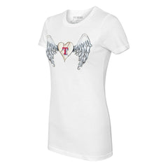 Texas Rangers Tiny Turnip Women's Angel Wings T-Shirt - White - MLB Online