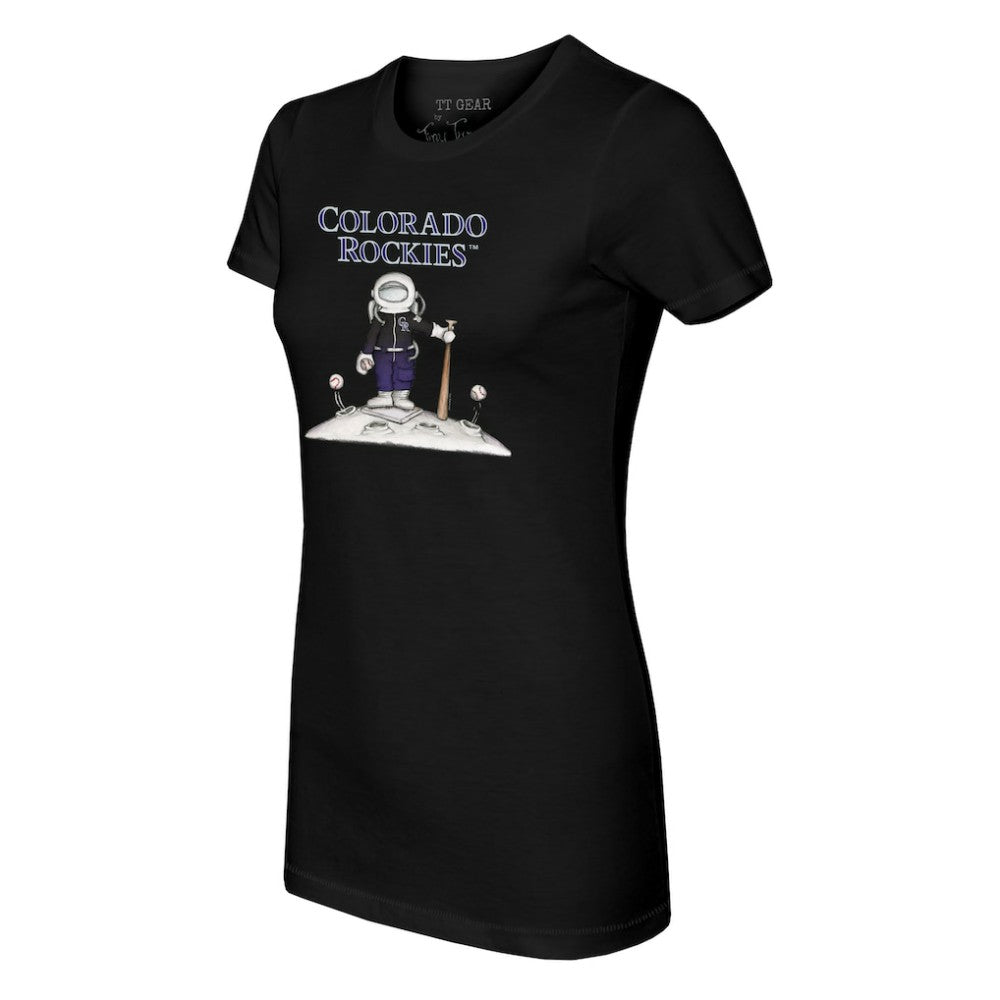 Colorado Rockies Tiny Turnip Women's Astronaut T-Shirt - Black - MLB Online