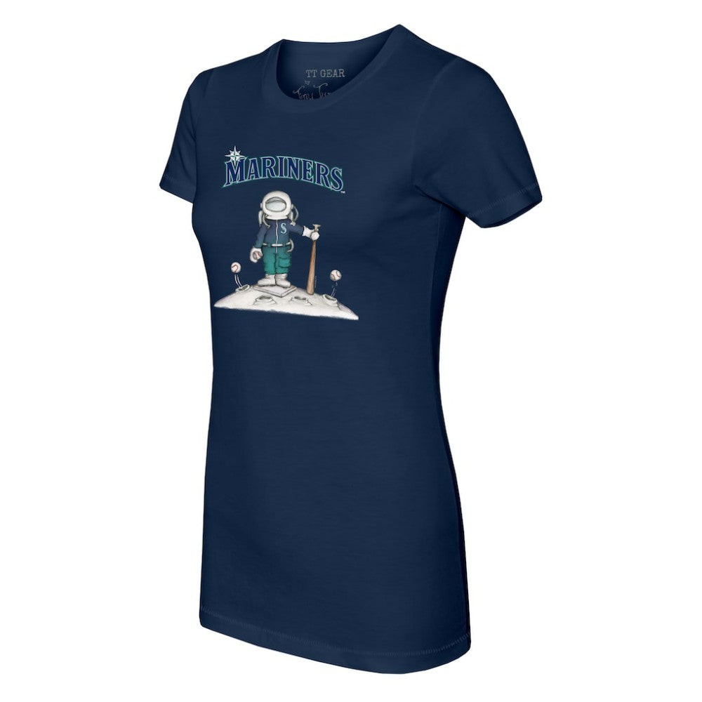 Seattle Mariners Tiny Turnip Women's Astronaut T-Shirt - Navy - MLB Discount