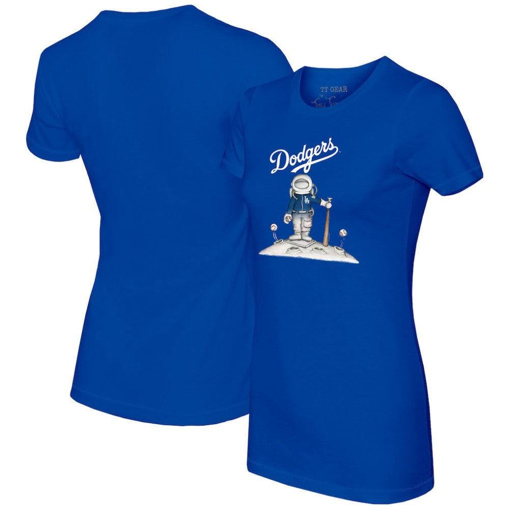 Los Angeles Dodgers Tiny Turnip Women's Astronaut T-Shirt - Royal - MLB Sale