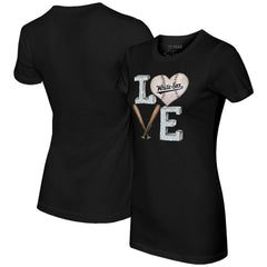 Chicago White Sox Tiny Turnip Women's Baseball Love T-Shirt - Black - MLB Online