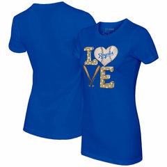 Kansas City Royals Tiny Turnip Women's Baseball Love T-Shirt - Royal - MLB on Sale