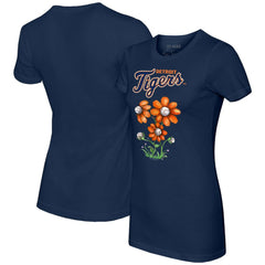 Detroit Tigers Tiny Turnip Women's Blooming Baseballs T-Shirt - Navy - MLB Online
