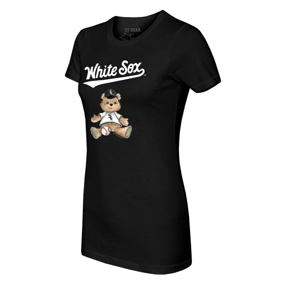 Chicago White Sox Tiny Turnip Women's Teddy Boy T-Shirt - Black - MLB Sale