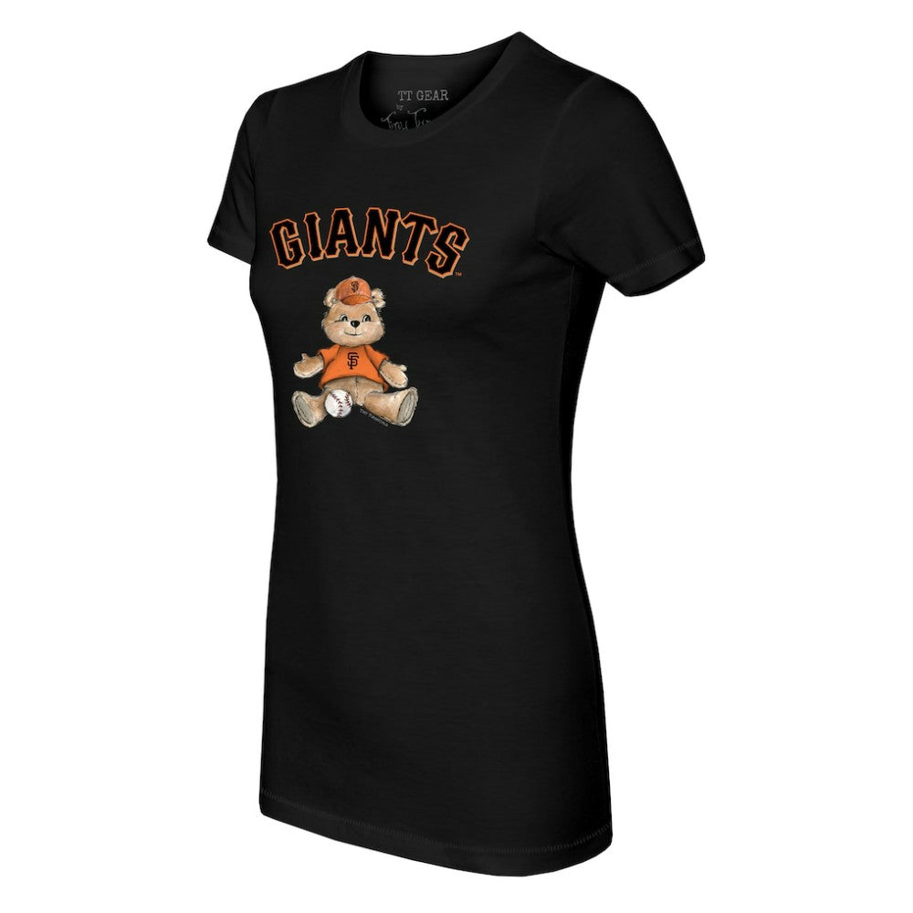 San Francisco Giants Tiny Turnip Women's Teddy Boy T-Shirt - Black - MLB Discount