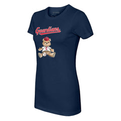 Cleveland Guardians Tiny Turnip Women's Teddy Boy T-Shirt - Navy - MLB on Sale