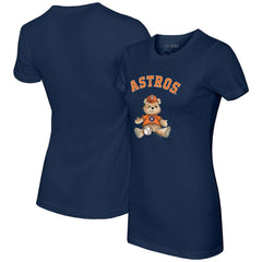 Houston Astros Tiny Turnip Women's Teddy Boy T-Shirt - Navy - MLB Discount
