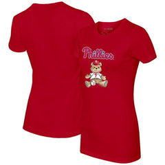 Philadelphia Phillies Tiny Turnip Women's Teddy Boy T-Shirt - Red - MLB Online