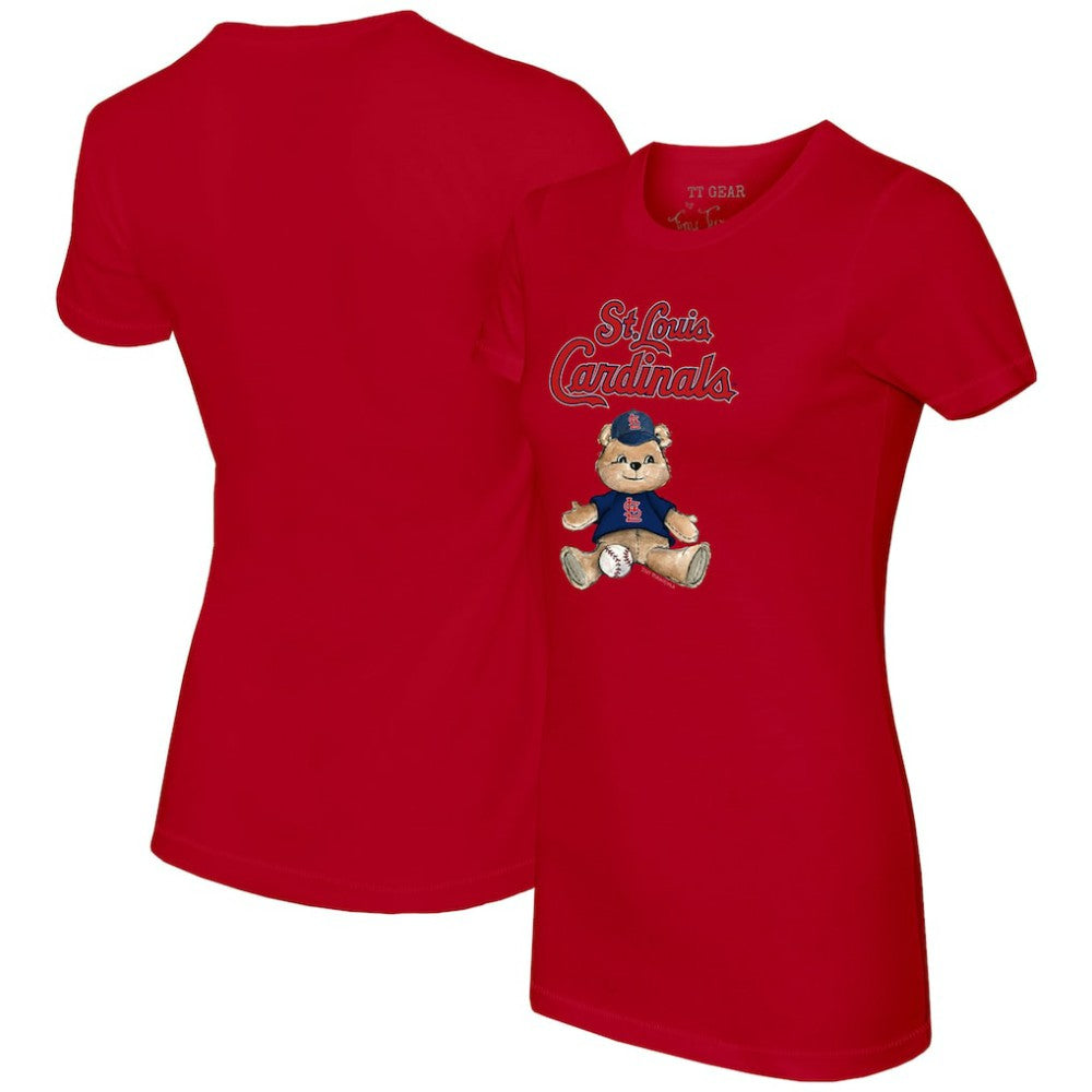 St. Louis Cardinals Tiny Turnip Women's Teddy Boy T-Shirt - Red - MLB Online