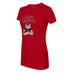 St. Louis Cardinals Tiny Turnip Women's Teddy Boy T-Shirt - Red - MLB Online