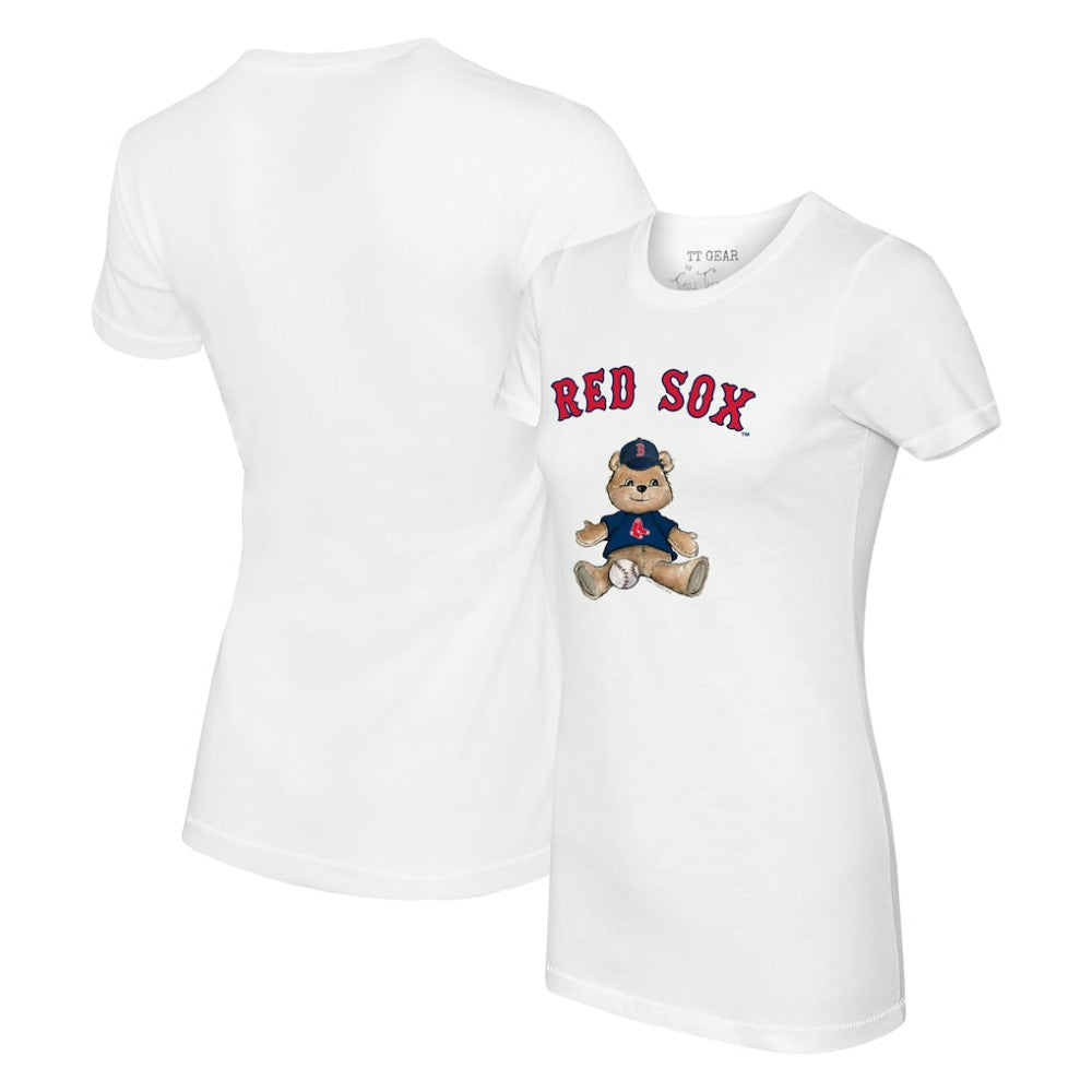 Boston Red Sox Tiny Turnip Women's Teddy Boy T-Shirt - White - MLB on Sale