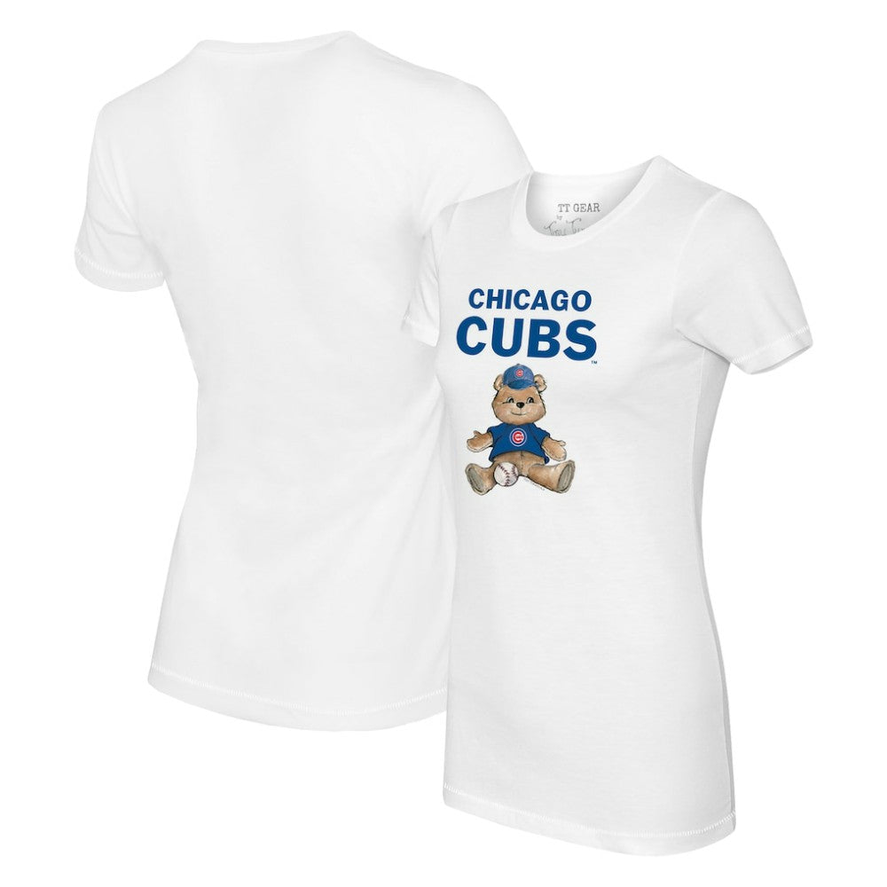 Chicago Cubs Tiny Turnip Women's Teddy Boy T-Shirt - White - MLB Online