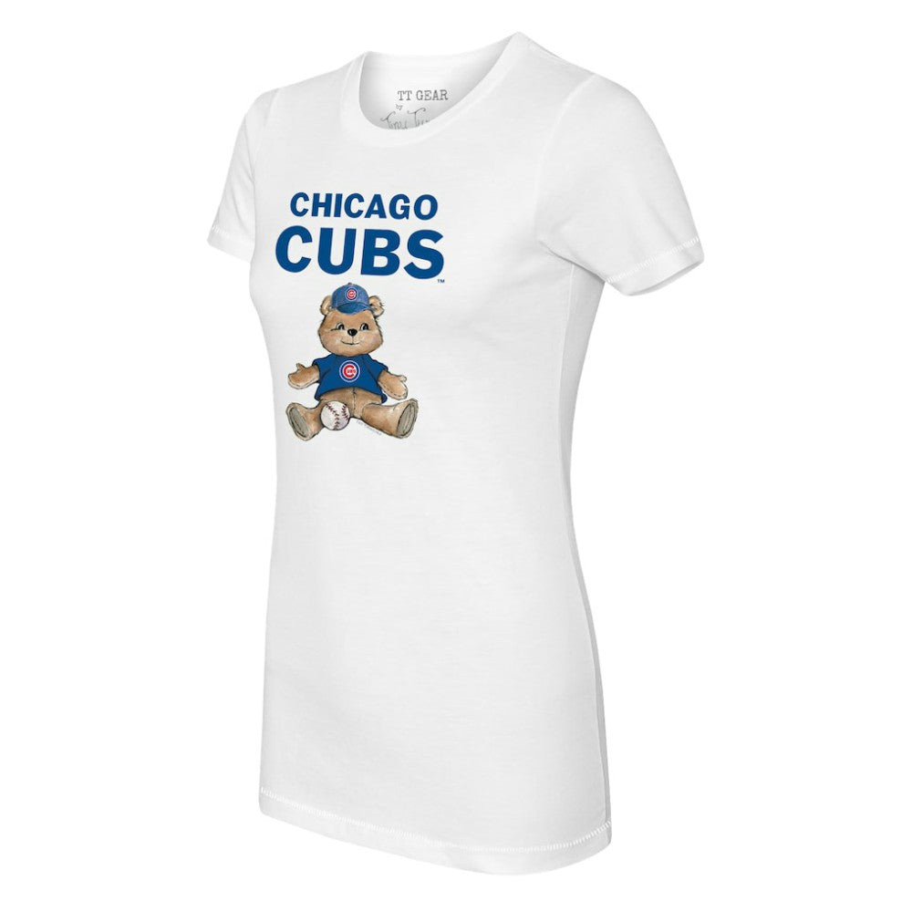 Chicago Cubs Tiny Turnip Women's Teddy Boy T-Shirt - White - MLB Online