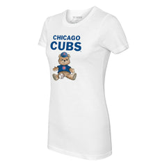 Chicago Cubs Tiny Turnip Women's Teddy Boy T-Shirt - White - MLB Online