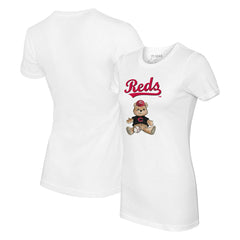 Cincinnati Reds Tiny Turnip Women's Teddy Boy T-Shirt - White - MLB Discount