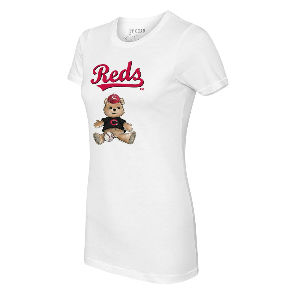 Cincinnati Reds Tiny Turnip Women's Teddy Boy T-Shirt - White - MLB Discount