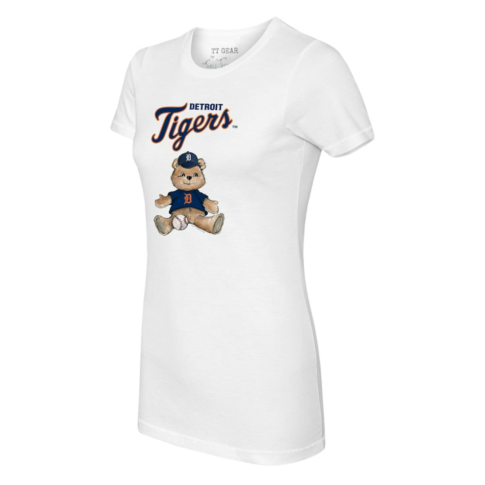 Detroit Tigers Tiny Turnip Women's Teddy Boy T-Shirt - White - MLB Lifestyle