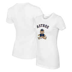 Houston Astros Tiny Turnip Women's Teddy Boy T-Shirt - White - MLB Online
