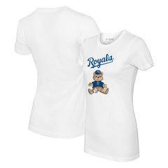Kansas City Royals Tiny Turnip Women's Teddy Boy T-Shirt - White - MLB on Sale