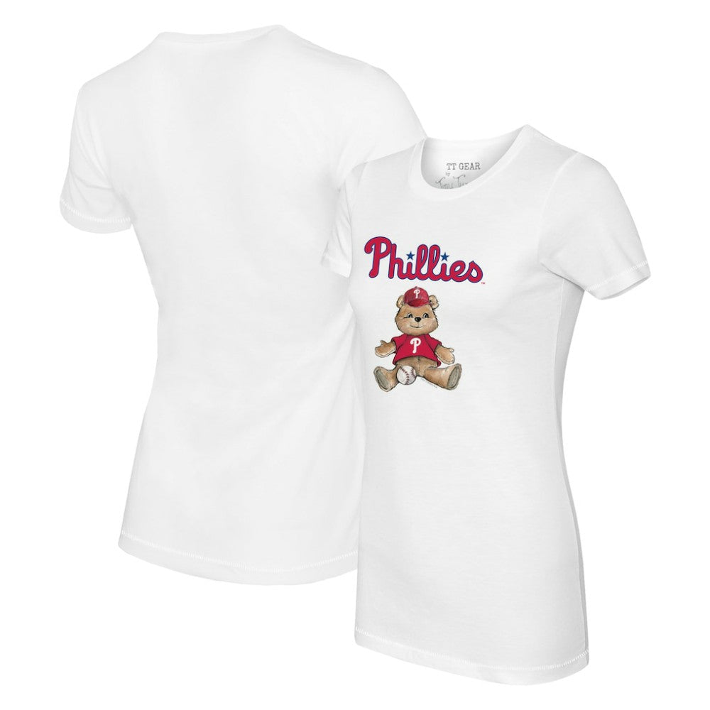 Philadelphia Phillies Tiny Turnip Women's Teddy Boy T-Shirt - White - MLB on Sale