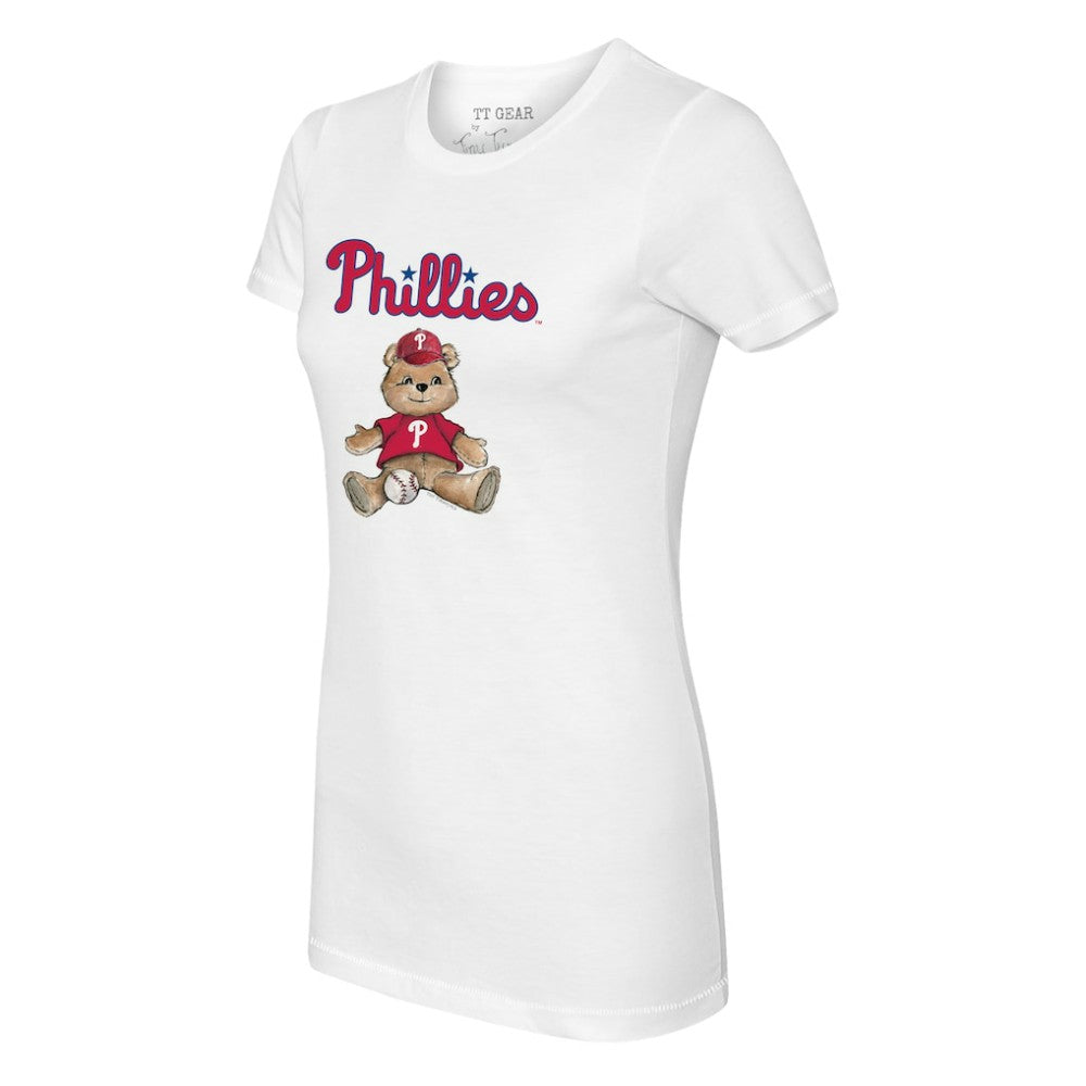 Philadelphia Phillies Tiny Turnip Women's Teddy Boy T-Shirt - White - MLB on Sale
