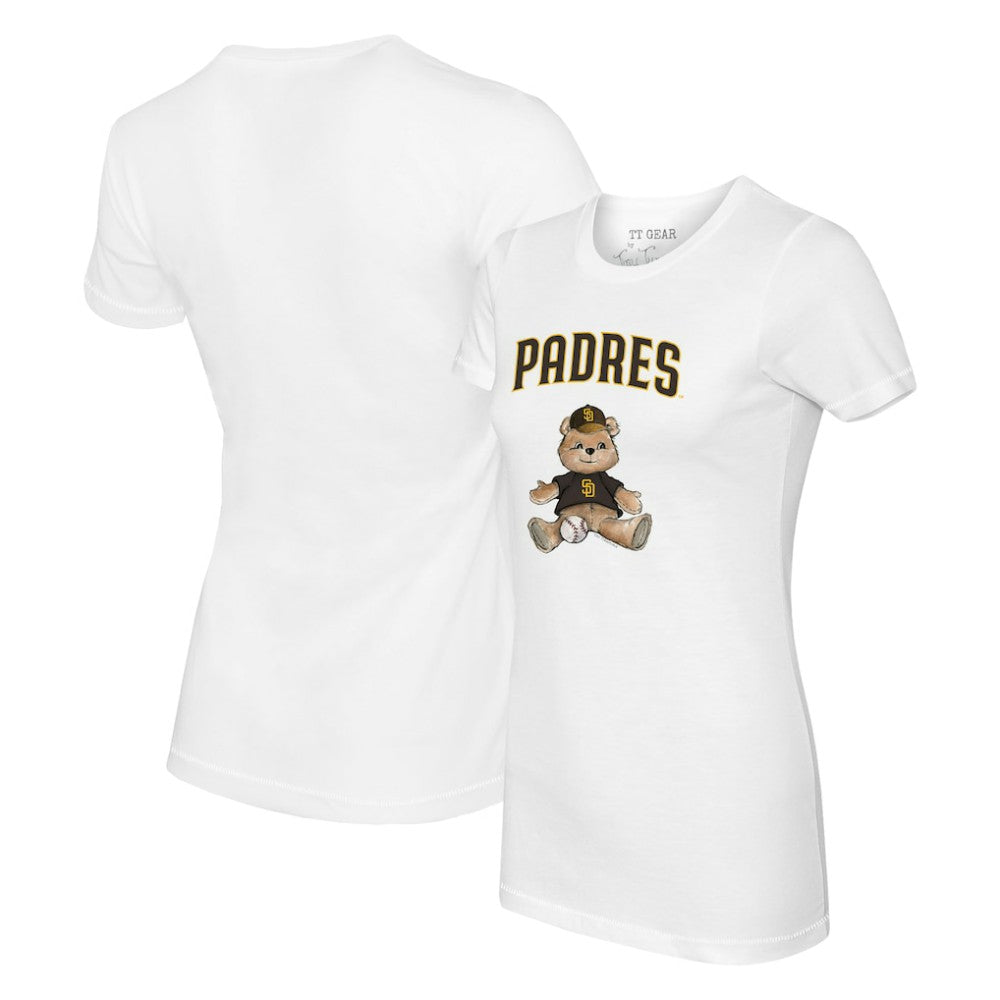San Diego Padres Tiny Turnip Women's Teddy Boy T-Shirt - White - MLB Lifestyle