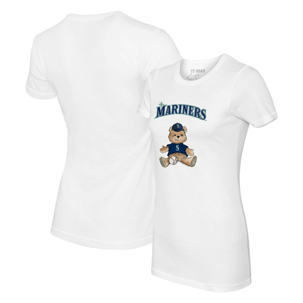 Seattle Mariners Tiny Turnip Women's Teddy Boy T-Shirt - White - MLB Sale