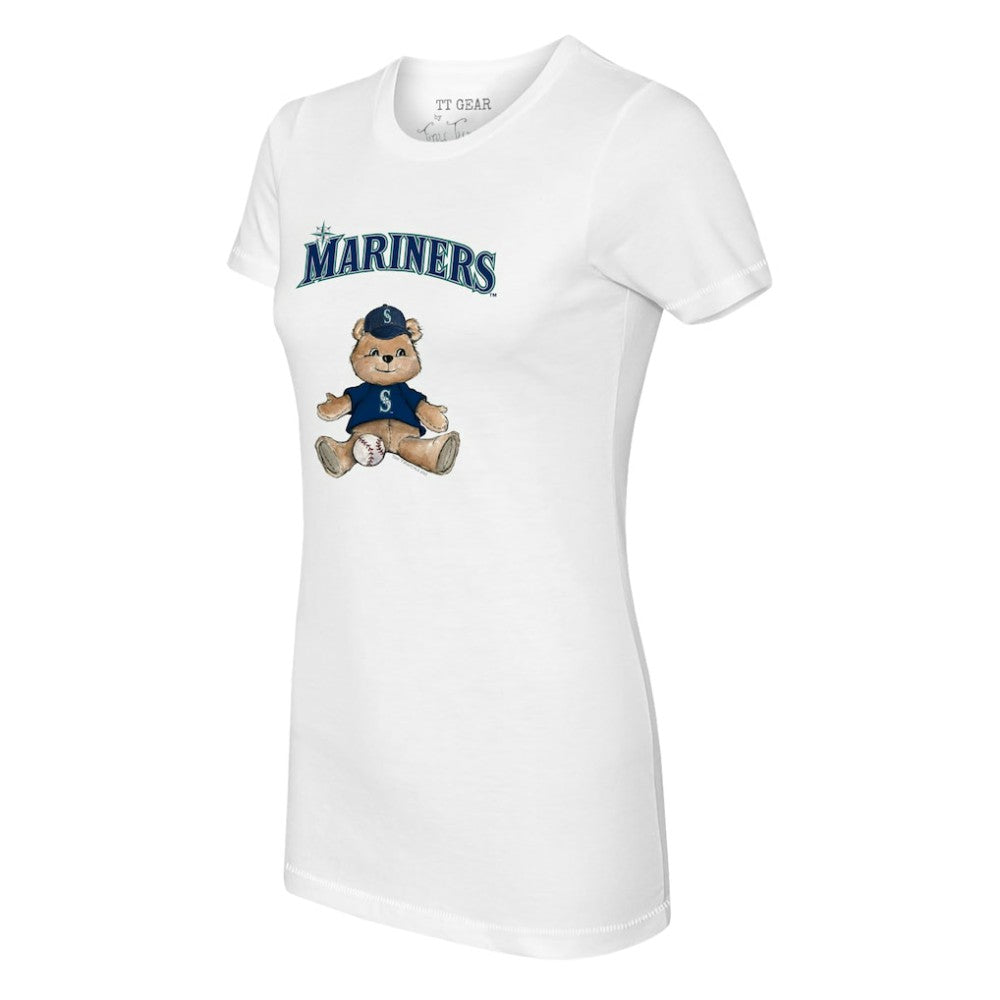 Seattle Mariners Tiny Turnip Women's Teddy Boy T-Shirt - White - MLB Sale