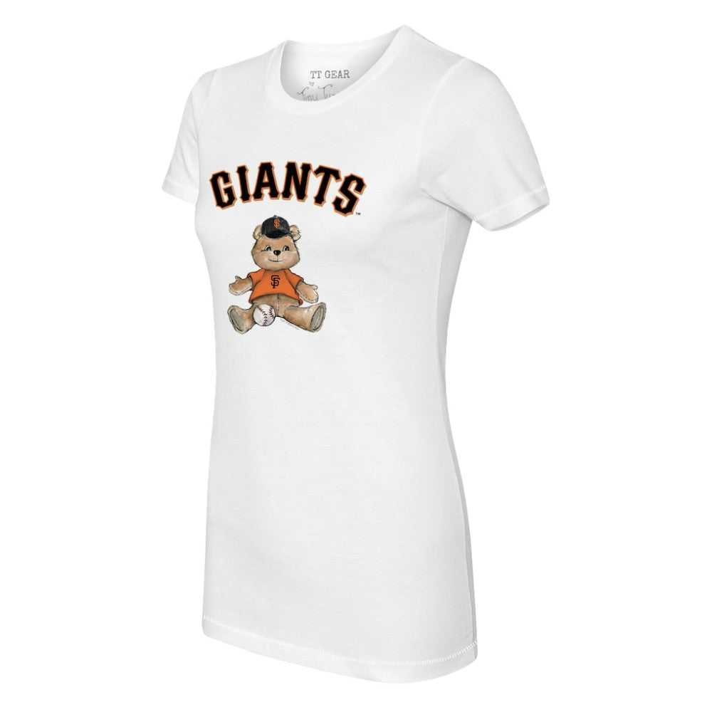 San Francisco Giants Tiny Turnip Women's Teddy Boy T-Shirt - White - MLB Sale