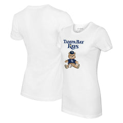 Tampa Bay Rays Tiny Turnip Women's Teddy Boy T-Shirt - White - MLB Sale