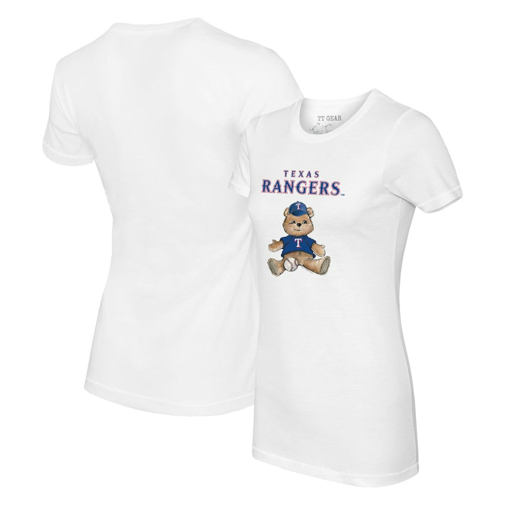 Texas Rangers Tiny Turnip Women's Teddy Boy T-Shirt - White - MLB on Sale