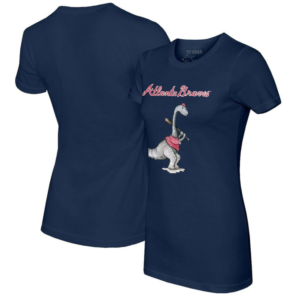 Atlanta Braves Tiny Turnip Women's Bronto T-Shirt - Navy - MLB Sale