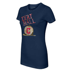 Cleveland Guardians Tiny Turnip Women's Dirt Ball T-Shirt - Navy - MLB Sale