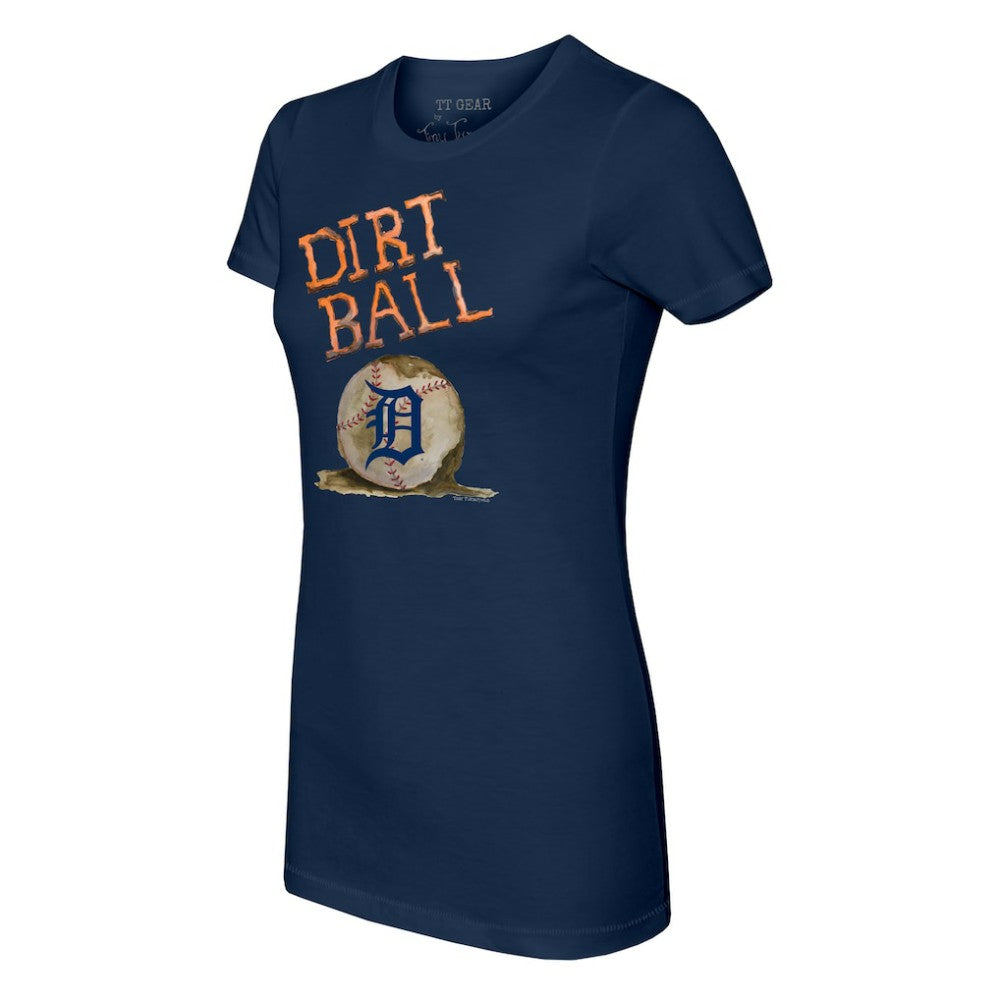 Detroit Tigers Tiny Turnip Women's Dirt Ball T-Shirt - Navy - MLB Discount