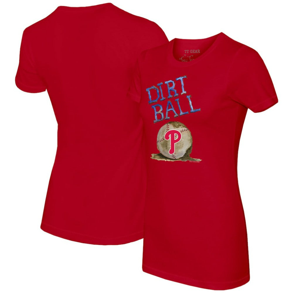 Philadelphia Phillies Tiny Turnip Women's Dirt Ball T-Shirt - Red - MLB Lifestyle
