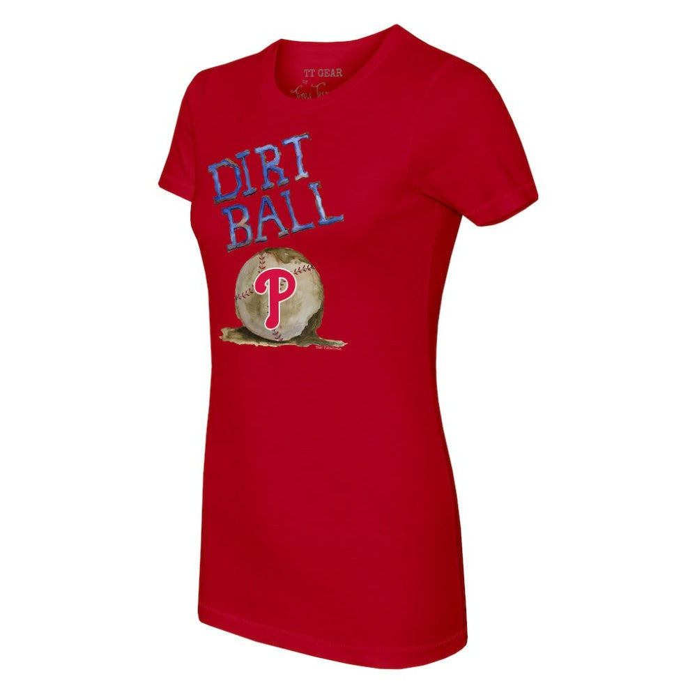 Philadelphia Phillies Tiny Turnip Women's Dirt Ball T-Shirt - Red - MLB Lifestyle