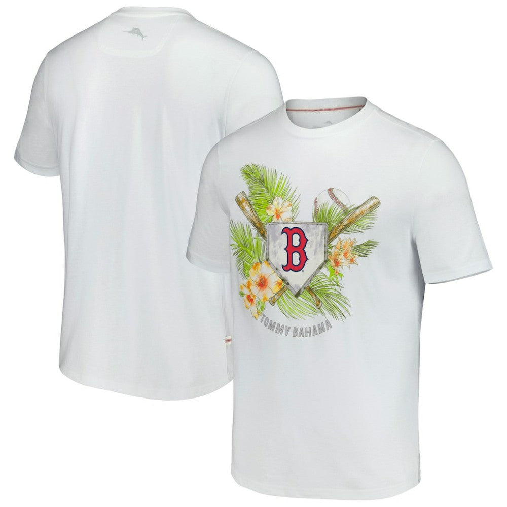 Boston Red Sox Tommy Bahama Island League T-Shirt - White - MLB Sale