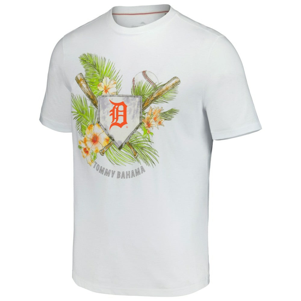 Detroit Tigers Tommy Bahama Island League T-Shirt - White - MLB Online