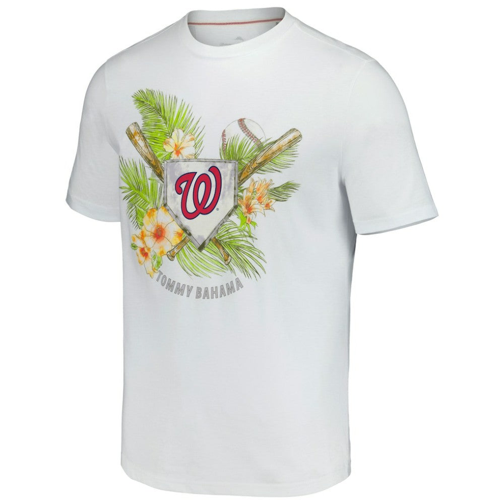 Washington Nationals Tommy Bahama Island League T-Shirt - White - MLB on Sale