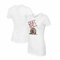 Los Angeles Angels Tiny Turnip Women's Dirt Ball T-Shirt - White - MLB Sale