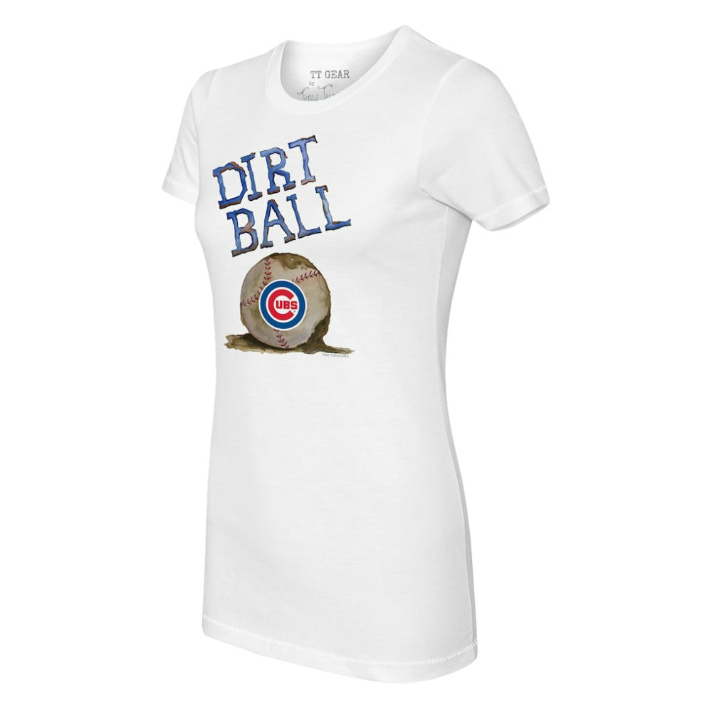 Chicago Cubs Tiny Turnip Women's Dirt Ball T-Shirt - White - MLB Online
