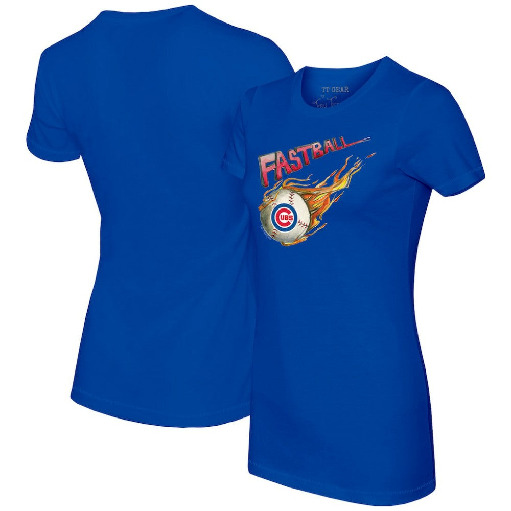Chicago Cubs Tiny Turnip Women's Fastball T-Shirt - Royal - MLB Lifestyle