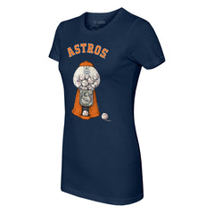 Houston Astros Tiny Turnip Women's Gumball Machine T-Shirt - Navy - MLB Lifestyle