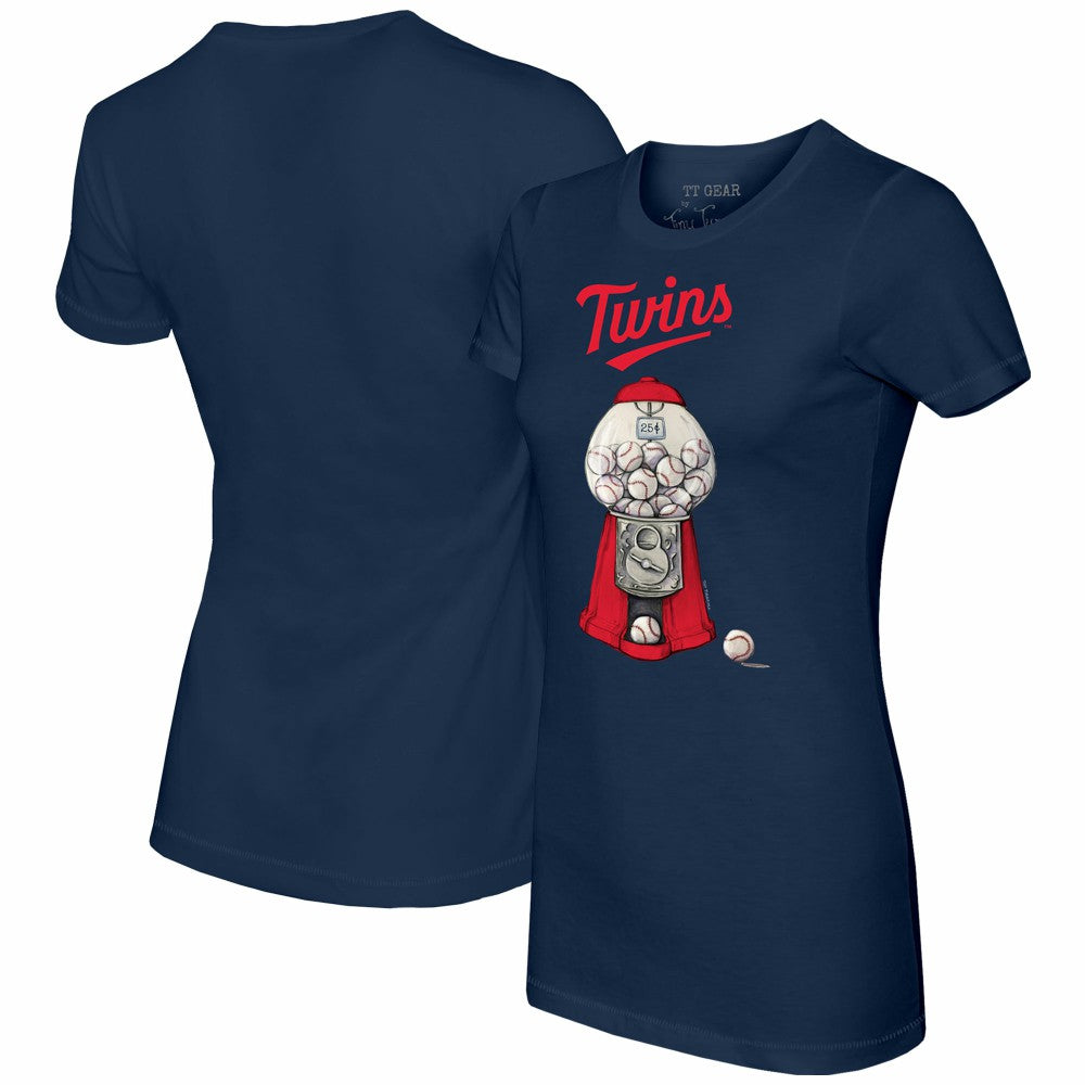 Minnesota Twins Tiny Turnip Women's Gumball Machine T-Shirt - Navy - MLB on Sale