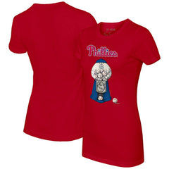 Philadelphia Phillies Tiny Turnip Women's Gumball Machine T-Shirt - Red - MLB Discount