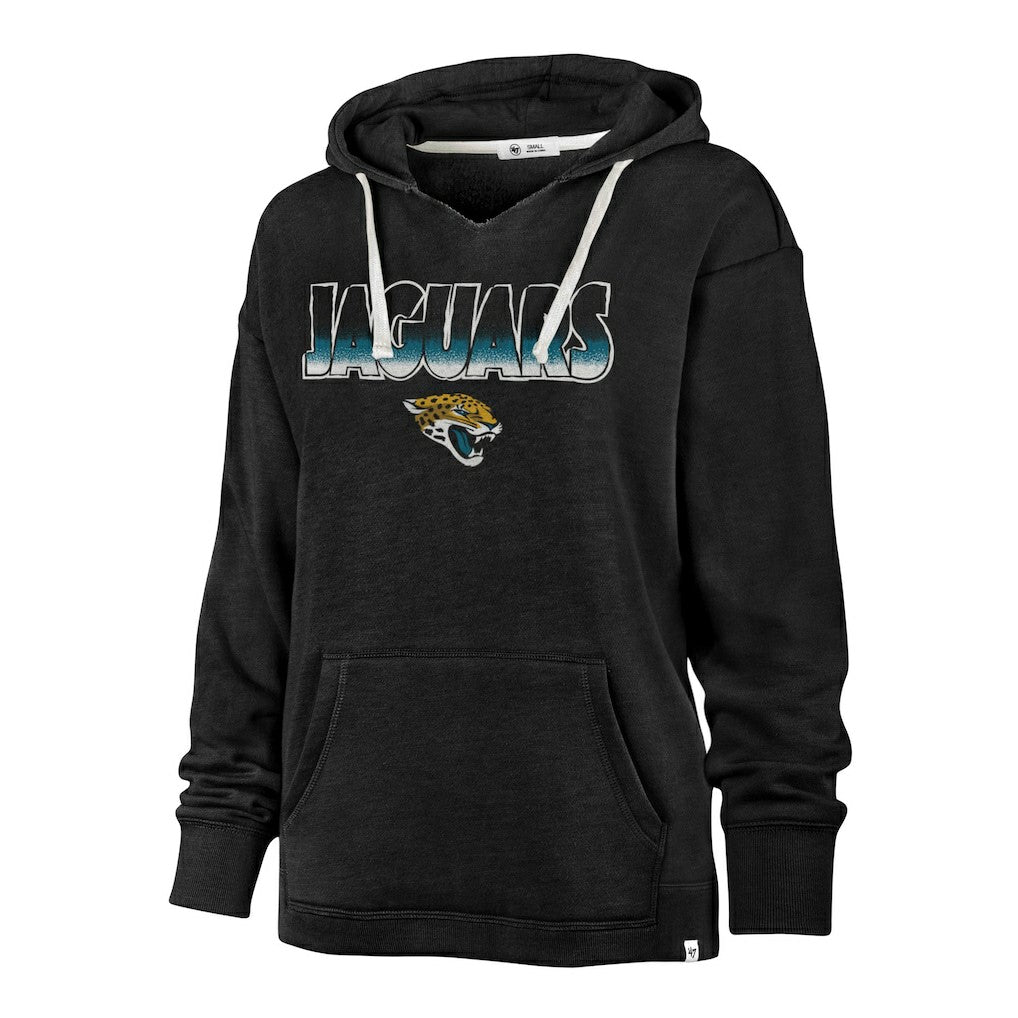 47 brand Jacksonville Jaguars '47 Women's Color Rise Kennedy Pullover Hoodie Black