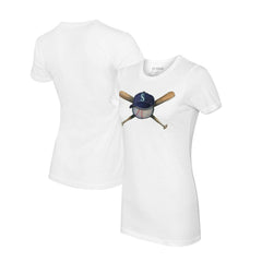 Seattle Mariners Tiny Turnip Women's Hat Crossbats T-Shirt - White - MLB Online