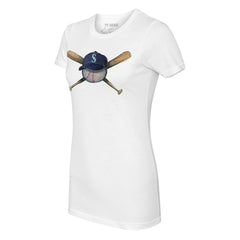 Seattle Mariners Tiny Turnip Women's Hat Crossbats T-Shirt - White - MLB Online