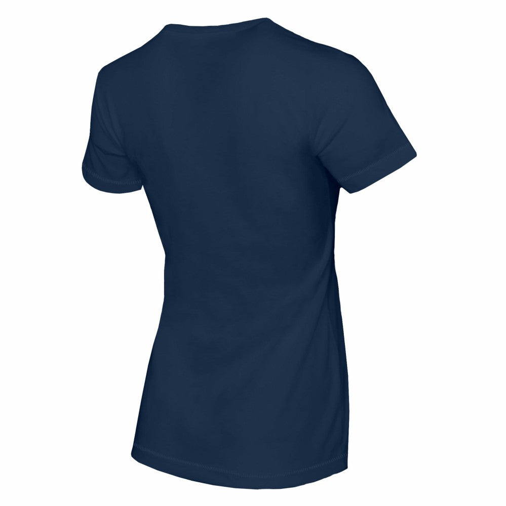 Milwaukee Brewers Tiny Turnip Women's Heart Bat T-Shirt - Navy - MLB Sale